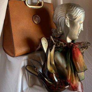 FLAG-J HEELS HANDBAG AND FASHION SCARF